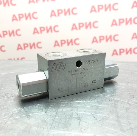 Гидрозамок двусторонний VBPDE 1/4 L 